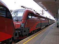 rakusky rychlostny vlak Railjet, Linz, 11.10.2009 Railjet