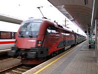 rakusky rychlostny vlak Railjet, Linz, 11.10.2009 Railjet