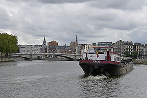 Liege: riečna nákladná loď Jericho, 16.8.2024 Liege