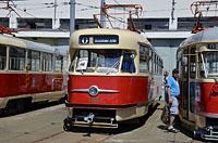 Plzeň: deň otvorených dverí DP Plzeň, ČKD Tatra T2R #133, 7.6.2014 Plzen