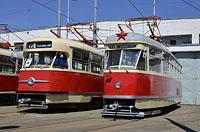 Plzeň: deň otvorených dverí DP Plzeň, ČKD Tatra T1 #121, 7.6.2014 Plzen