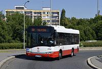 Praha: Solaris Urbino 8.9 LE #2052, Nádraží Hostivař, 8.6.2014 MHD Praha
