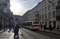 Praha: Iveco Crossway LE CITY 13M #4509 na letiskovej linke AE, 23.11.2017 MHD Praha