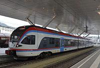 Salzburg: Berchtesgadener Land Bahn (BLB) Stadler FLIRT, 29.5.2019 Salzburg