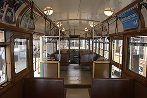 Jystrup: Sporvejsmuseet Skjoldenæsholm, električka M&MTB 965 (Melbourne & Metropolitan Tramways Board) z roku 1950, 24.7.2022 Sporvejsmuseet