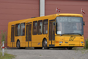 Jystrup: Sporvejsmuseet Skjoldenæsholm, DAB Citybus z roku 1993, FB 7433 (Hovedstadsområdets Trafikselskab, FjordBus), 24.7.2022 Sporvejsmuseet