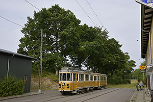 Jystrup: Sporvejsmuseet Skjoldenæsholm, električka KS 587 (Københavns Sporveje) z roku 1940, 24.7.2022 Sporvejsmuseet