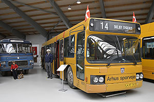Jystrup: Sporvejsmuseet Skjoldenæsholm, DAB Serie 10 #ÅS 001 (Århus Sporveje) z roku 1987, 24.7.2022 Sporvejsmuseet