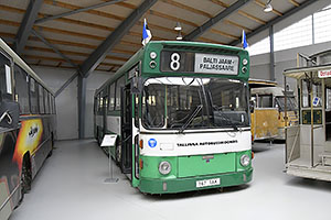 Jystrup: Sporvejsmuseet Skjoldenæsholm, Leyland-DAB Scania N 112 #TAK 1167 (Tallinna Autobussikoondiis) z roku 1984, 24.7.2022 Sporvejsmuseet