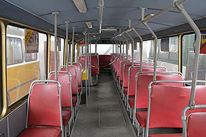 Jystrup: Sporvejsmuseet Skjoldenæsholm, Leyland-DAB #HT 428 (Hovedstadsområdets Trafikselskab) z roku 1969, 24.7.2022 Sporvejsmuseet