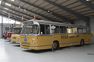 Jystrup: Sporvejsmuseet Skjoldenæsholm, Leyland-DAB #KS 995 (Københavns Sporveje) z roku 1964, 24.7.2022 Sporvejsmuseet