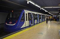 Madrid: široké metro AnsaldoBreda série 9000, 9.3.2016 Madrid