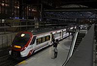 Madrid: Renfe Civia na prestupnej stanica metra a Cercanías Madrid Príncipe Pío, 9.3.2016 Madrid