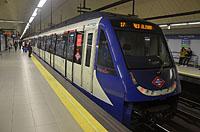Madrid: široké metro AnsaldoBreda série 7000, 9.3.2016 Madrid