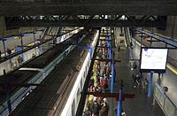 Madrid: stanica metra Príncipe Pío, 9.3.2016 Madrid