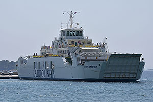 Orebić: trajekt Jadrolinija Sveti Krševan z roku 2004, 19.7.2024 Orebić