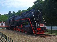 Kaunas: parná lokomotíva L-0814 z roku 1950, Kolomna, 29.7.2013 Kaunas