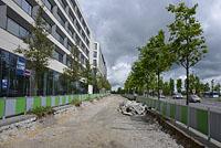 Luxemburg: výstavba električky, 19.5.2016 Luxemburg