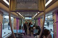 Luxemburg: interiér CAF Urbos 3 Luxemburg, 19.2.2018 Luxemburg