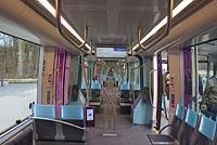 Luxemburg: interiér CAF Urbos 3 Luxemburg, 19.2.2018 Luxemburg