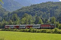 Salzkammergut: 1142 s osobným vlakom, 8.7.2016 Salzkammergut