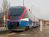 Dunajská Streda: prvý deň prevádzky Regiojet, 4.3.2012 Regiojet