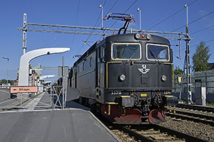 Umeå: lokomotíva ASEA SJ Rc6 #1370, 20.7.2022 Umeå