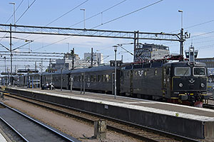 Kalmar: lokomotíva ASEA SJ Rc6 #1418, 22.7.2022 Kalmar