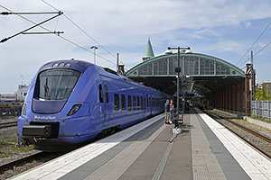 Trelleborg: Alstom Coradia Nordic Pågatåg X61, 25.7.2022 Trelleborg