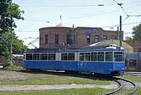 Vinnycia: Be 4/6 Mirage #334 z roku 1967, pôvodne Zürich #1656, 10.8.2016 Ukrajina, Vinnycia