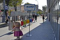 Vinnycia: električka Roshen, 10.8.2016 Ukrajina, Vinnycia