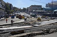 Vinnycia: ploša Gagarina, 10.8.2016 Ukrajina, Vinnycia