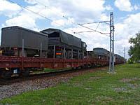 Zvolen: vojenský transport na čele s 736, 10.5.2013 vlaky
