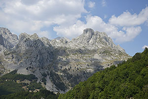 Albánsko: Národný park Theth, cesta SH21, 15.8.2021 Albansko