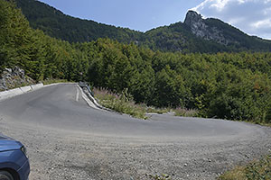 Albánsko: Národný park Theth, cesta SH21, 15.8.2021 Albansko