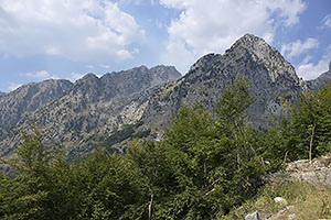 Albánsko: Národný park Theth, cesta SH21, 15.8.2021 Albansko