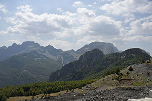 Albánsko: Národný park Theth, cesta SH21, 15.8.2021 Albansko