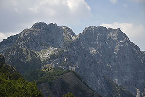 Albánsko: Národný park Theth, cesta SH21, 15.8.2021 Albansko