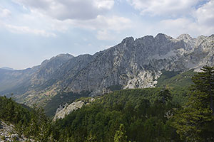 Albánsko: Národný park Theth, cesta SH21, 15.8.2021 Albansko