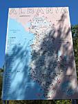 Albánsko: mapa Albánska pre turistov, 22.8.2012 Albansko