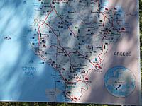 Albánsko: mapa Albánska pre turistov, 22.8.2012 Albansko