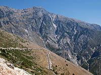 Albánsko: cesta SH8 Sarandë - Vlorë, 23.8.2012 Albansko