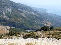 Albánsko: cesta SH8 Sarandë - Vlorë, 23.8.2012 Albansko