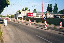 Bratislava: upravy dopravy na ulici Mlyske Nivy, 14.5.2004 Bratislava