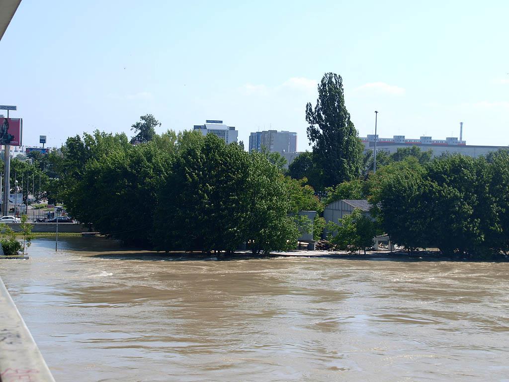 Bratislava: vysoký Dunaj, 7.6.2013 Bratislava