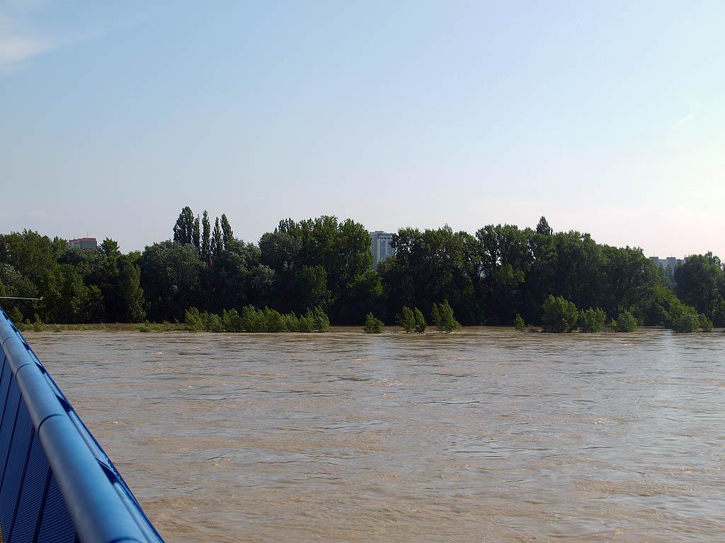 Bratislava: vysoký Dunaj, 7.6.2013 Bratislava