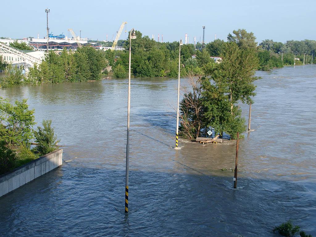 Bratislava: vysoký Dunaj, 7.6.2013 Bratislava