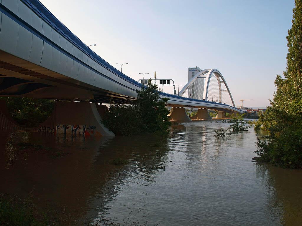Bratislava: vysoký Dunaj, 7.6.2013 Bratislava