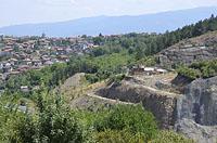 Pernik: pohľad na mesto, 8.8.2015 Pernik