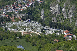Sarajevo: výhľad na mesto z vrchu Vidikovac, Jarčedoli, 28.4.2024 Sarajevo